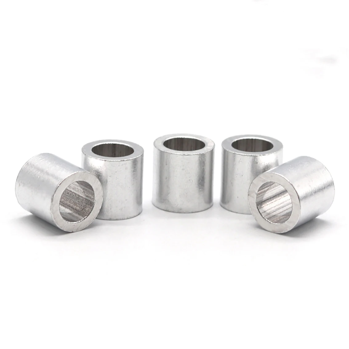 M1-M12 Steel Wire Cable Rope Fixing Clip Single Hole Sleeves Aluminum Ferrule Crimping Loop Fittings Round Clamps