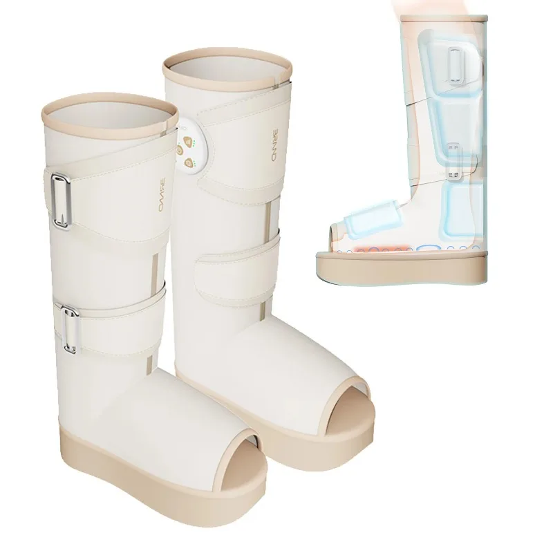 Wireless Portable Wearable Electric Air Pressure Blood Circulation Foot and Leg Massage Machine Air Compression Leg Massager
