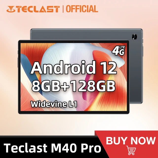 Teclast M40 Pro 2023 Android 12 Tablet 8GB RAM 128GB ROM UNISOC T616 10.1  inch Tablets 1920*1200 4G Dual SIM LTE 7000mAh Type-C