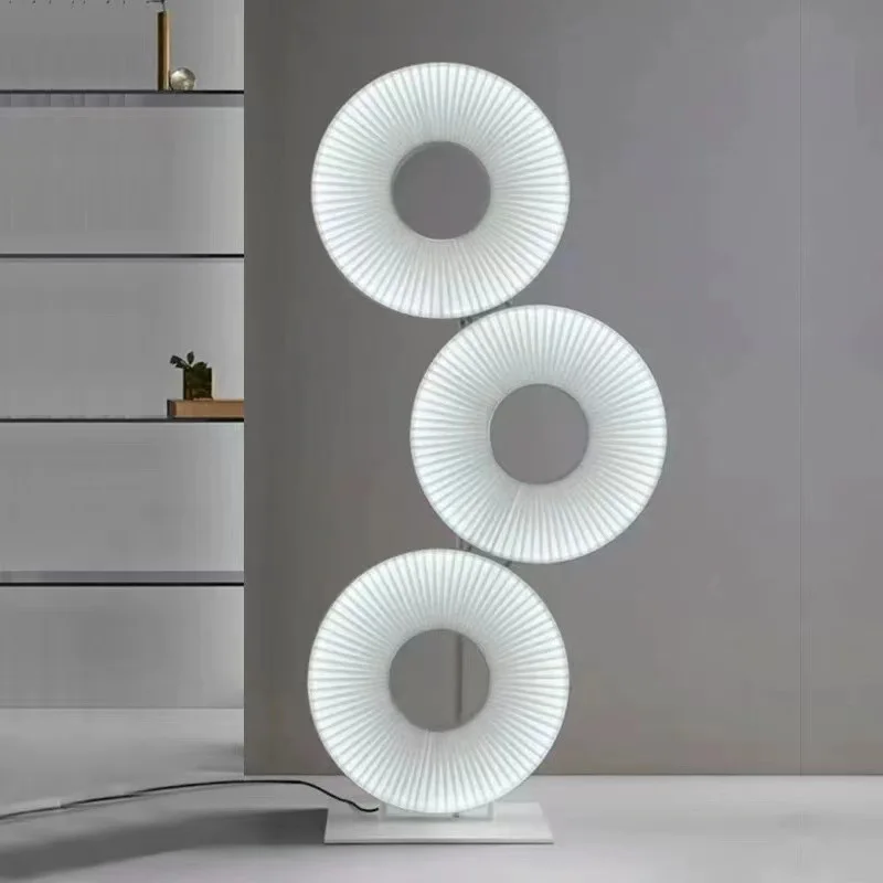 

Ferris wheel floor lamp designer villa living room sofa side ambient table lamp creative ring bedroom decorative chandelier