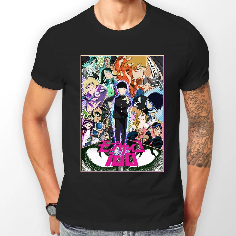 Mob Psycho 100 Cast Anime Manga Unisex Tshirt T-Shirt Tee ALL SIZES