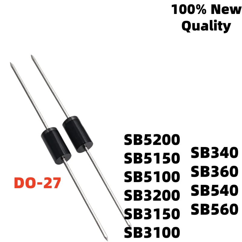 DO-27 10PCS SB340 SB360 SB3200 SB5150 SB5200 SB5100 DO27 SB540 SB560 SB3100 SB3150 Direct-acting Diode
