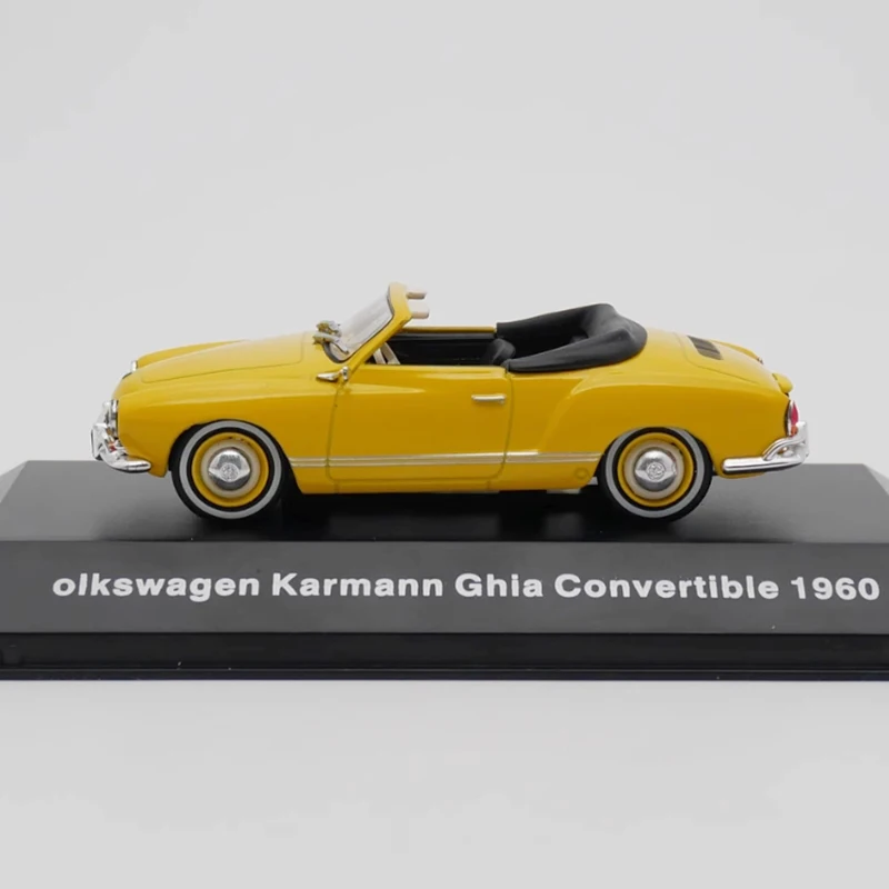 IXO Diecast 1:43 Scale VW Karmann Ghia 1960 Simulation Alloy Car Model Collection Souvenir Static Display Ornaments Boy Gift Toy