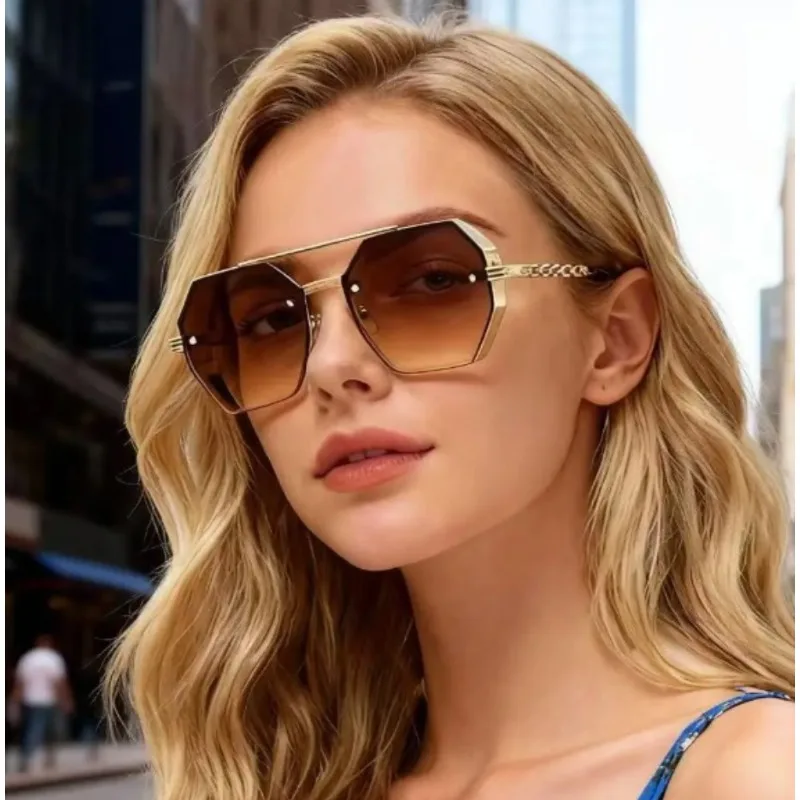 

Luxury Square Designer Sunglasses Women Men Metal Frame Geometric Pattern Sunglasses Women Men Brand Fashion Oculos De Sol UV400