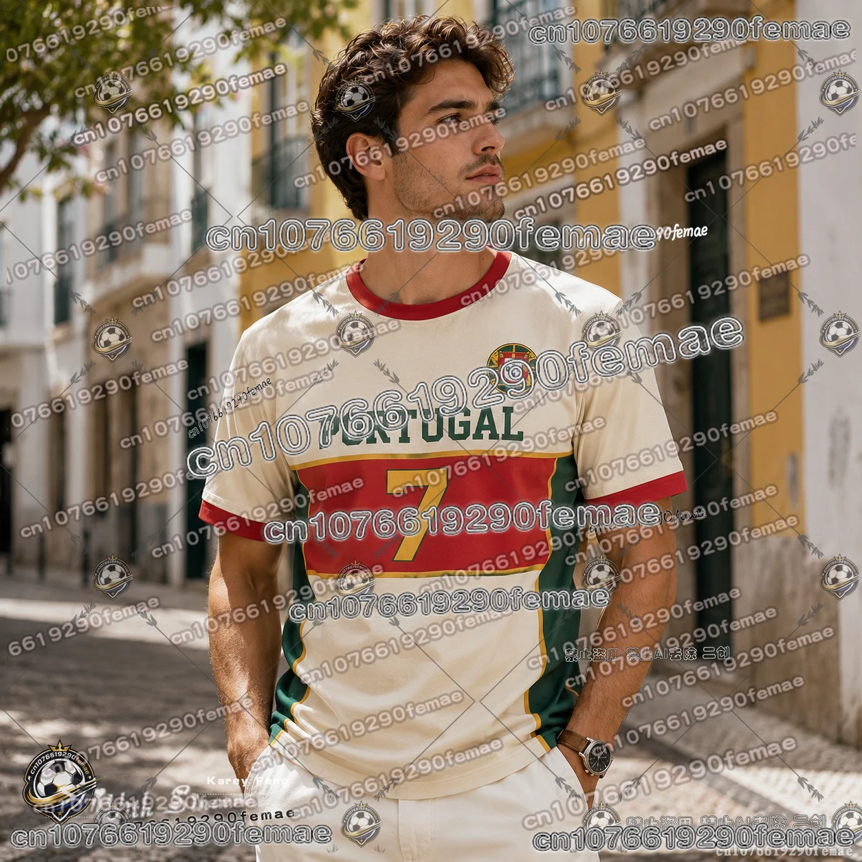 Portugal No.7 Y2K Premium Quality Tee Shirt Summer Comfortable Breathable Outdoor Casual Fashion Top Kids Adults Men Women