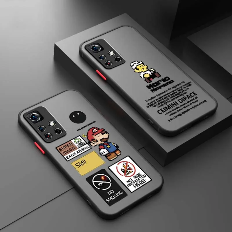 

M-Marios Art Popular Creative Phone Case For Xiaomi Redmi 14C 13C 13 12C 11A 10A K70 K60 K50 K40 K30 K20 Frosted Translucent