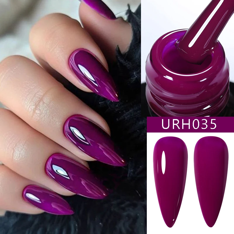 UR SUGAR 7 ml Grape Purple Jelly Pink Color Maniküre Soak OffGel Transparent Nail Prep Soak Off UV LED Lack Base Top Coat