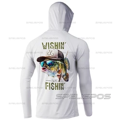 Fishing Hood White Long Sleeve Riding Tops Wear UPF 50+ Men Running T-shirt Beach Gear Hoodies Sunscreen Clothing Surfing Dress
