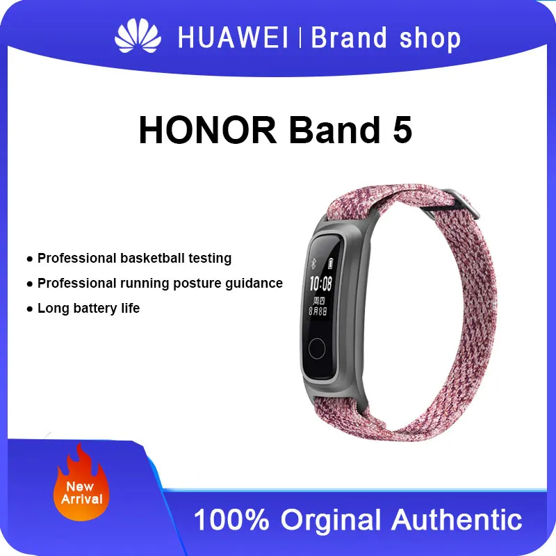 

HONOR Band 5 - Running Form Detection, Basketball Activity Tracking, Sleep Monitoring, Long Battery Life, 50m Waterproof