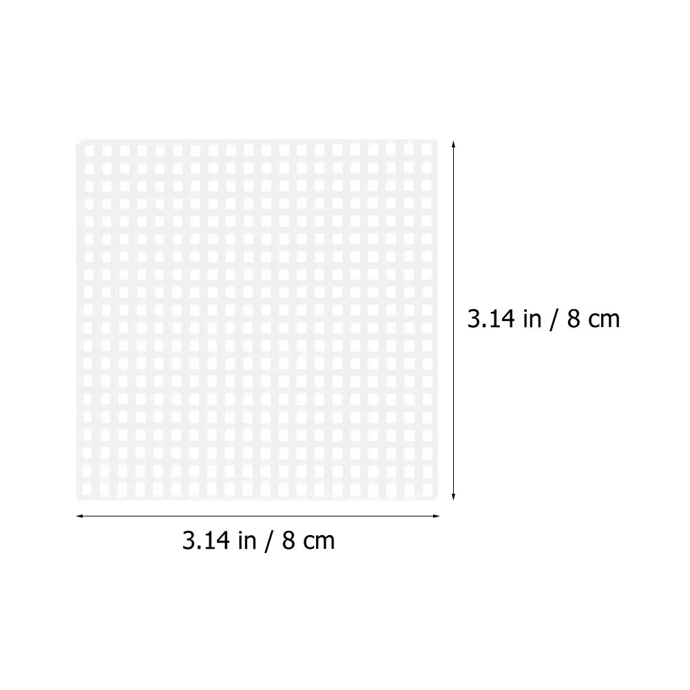 25 قطعة من صفائح القماش البلاستيكية الشبكية البلاستيكية عبر غرزة التطريز DIY بها بنفسك شبكة ورقة كوتابل المواد الحرفية للإشارات المرجعية الوقايات