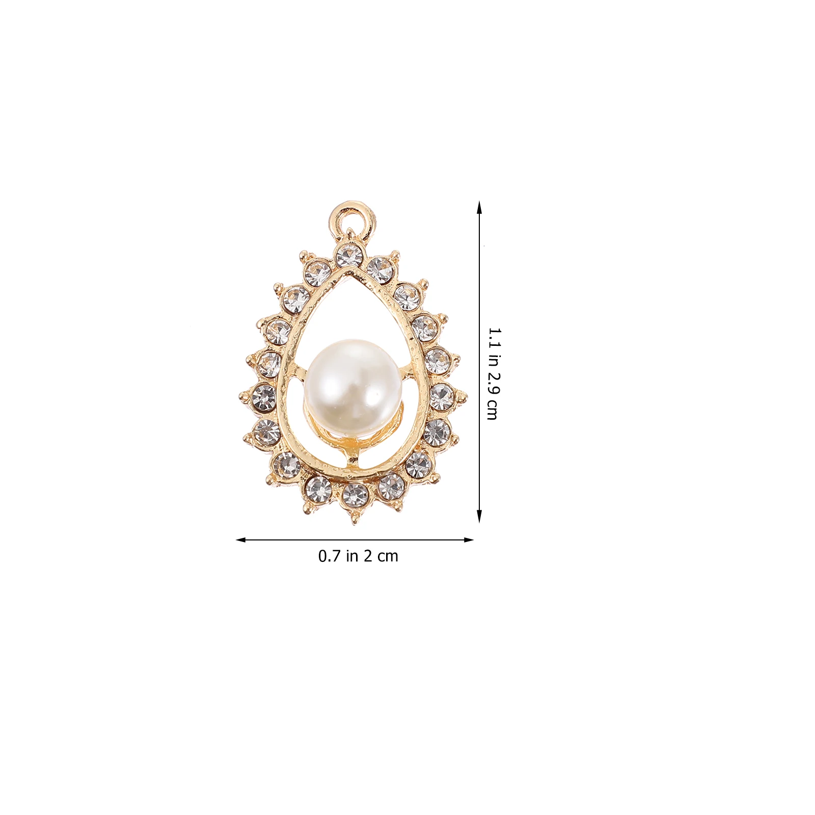 

10 Pcs Diamond Pendant DIY Jewelry Findings Charms for Making Bracelet Lightweight Accessories Pearl Supplies