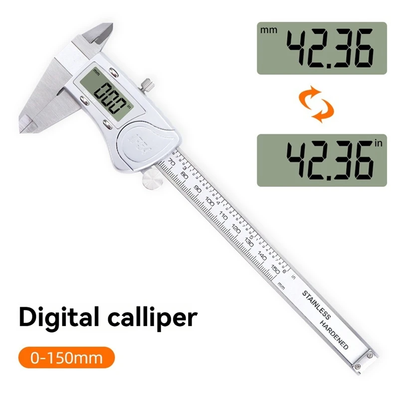 FGHGF-Hardened Stainless Steel Caliper Digital Caliper Vernier Calipers Electronic Caliper Waterproof Caliper