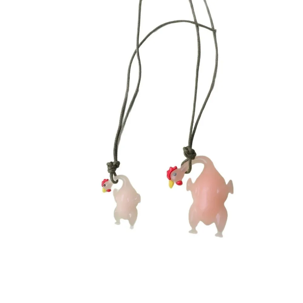 

Fashion Color Changing Roast Chicken Pendant Hanging Creative Car Ornament Funny Bag Pendant Rear View Mirror Accessories