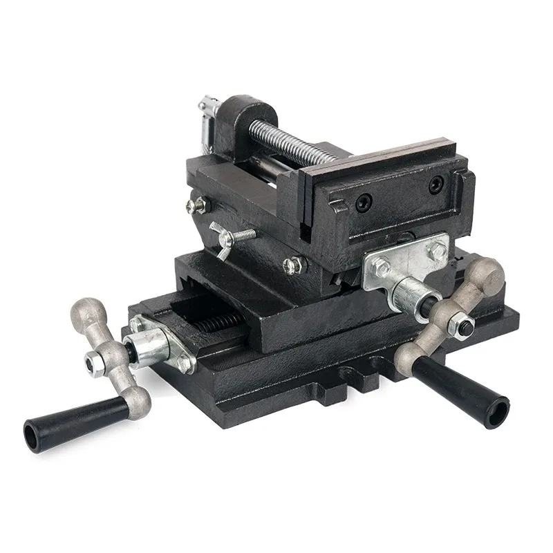 3 Inch Cross Slide Drill Press Vise, 2-Way XY Axis Milling Vise for Bench Drilling