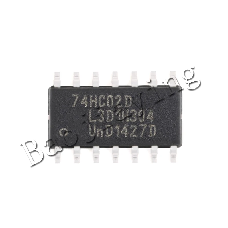 40PCS/Lot 74HC02 74HC02D SOIC-14 Four channel 2-input or NOT gate logic chip