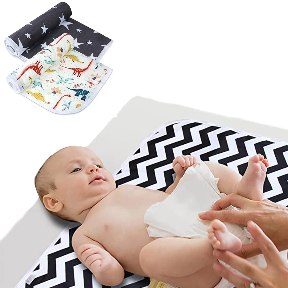 

35x 45CM Waterproof Baby Diaper Changing Pad Reusable Portable Mat Breathable Leak Proof Infant Mattress Travel