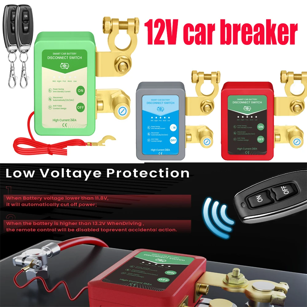 

Автоматический выключатель питания 12В для автомобильного аккумулятора, защита от утечки и потерь, аксессуары для отключения отрицательной клеммы аккумулятора