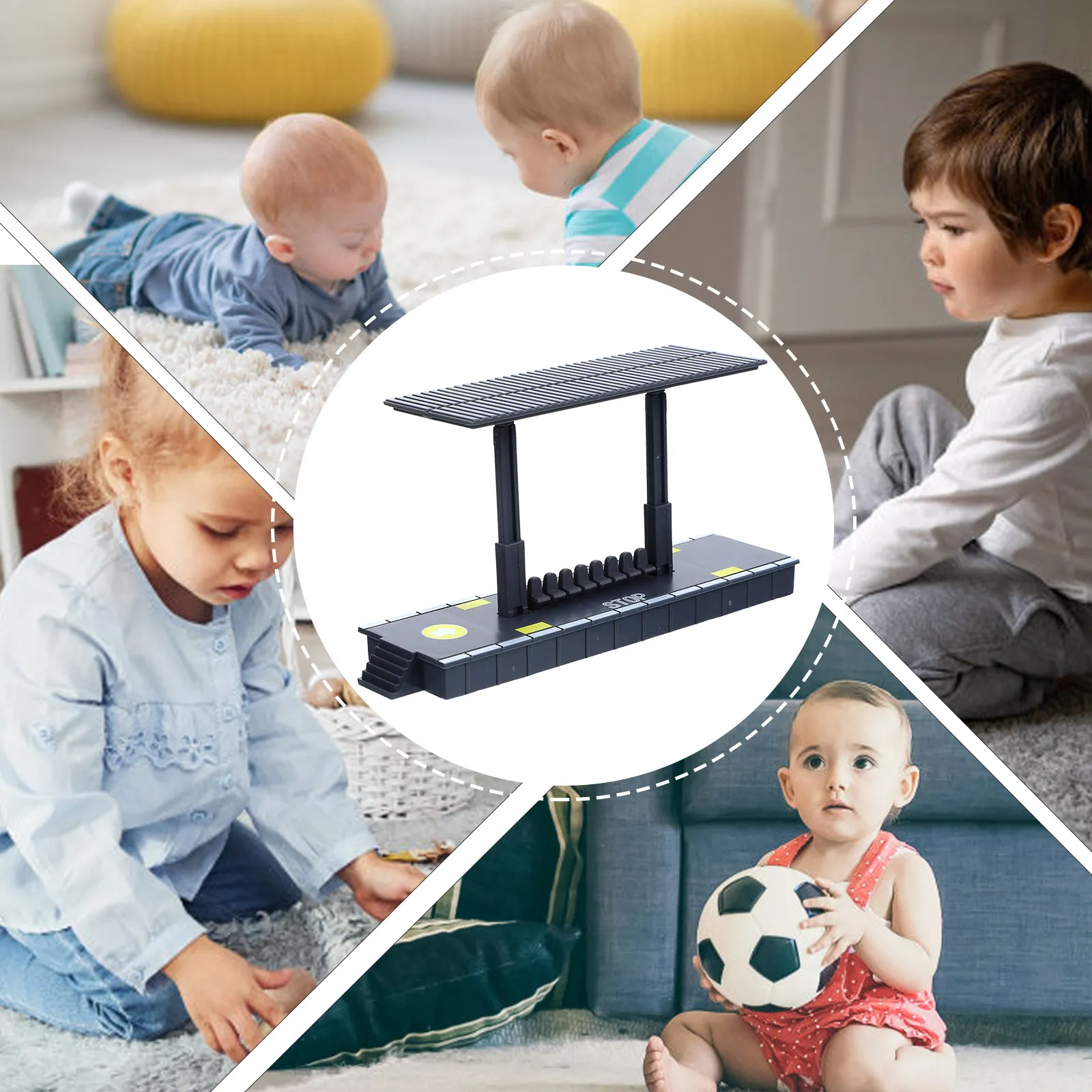 

2Pcs Plastic Railway Station Platform Simulation Decorative Scene for DIY Kids Train Scenery Accessories Station Platform Model