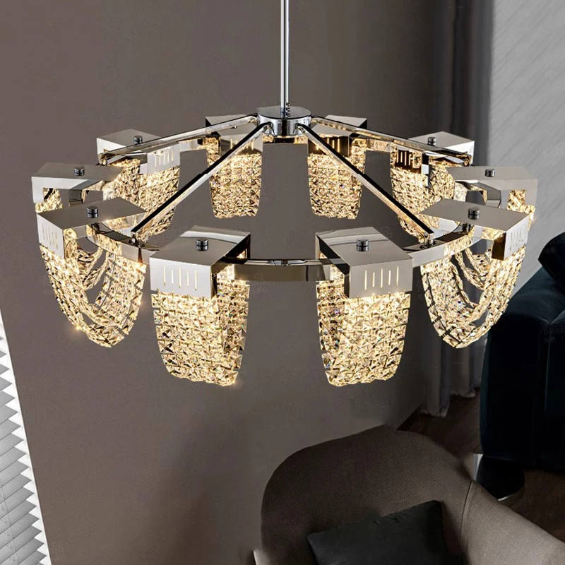 Modern Crystal chandelier Nordic light luxury Ceiling light lamps hanging light led chandeliers for the living room indoor light