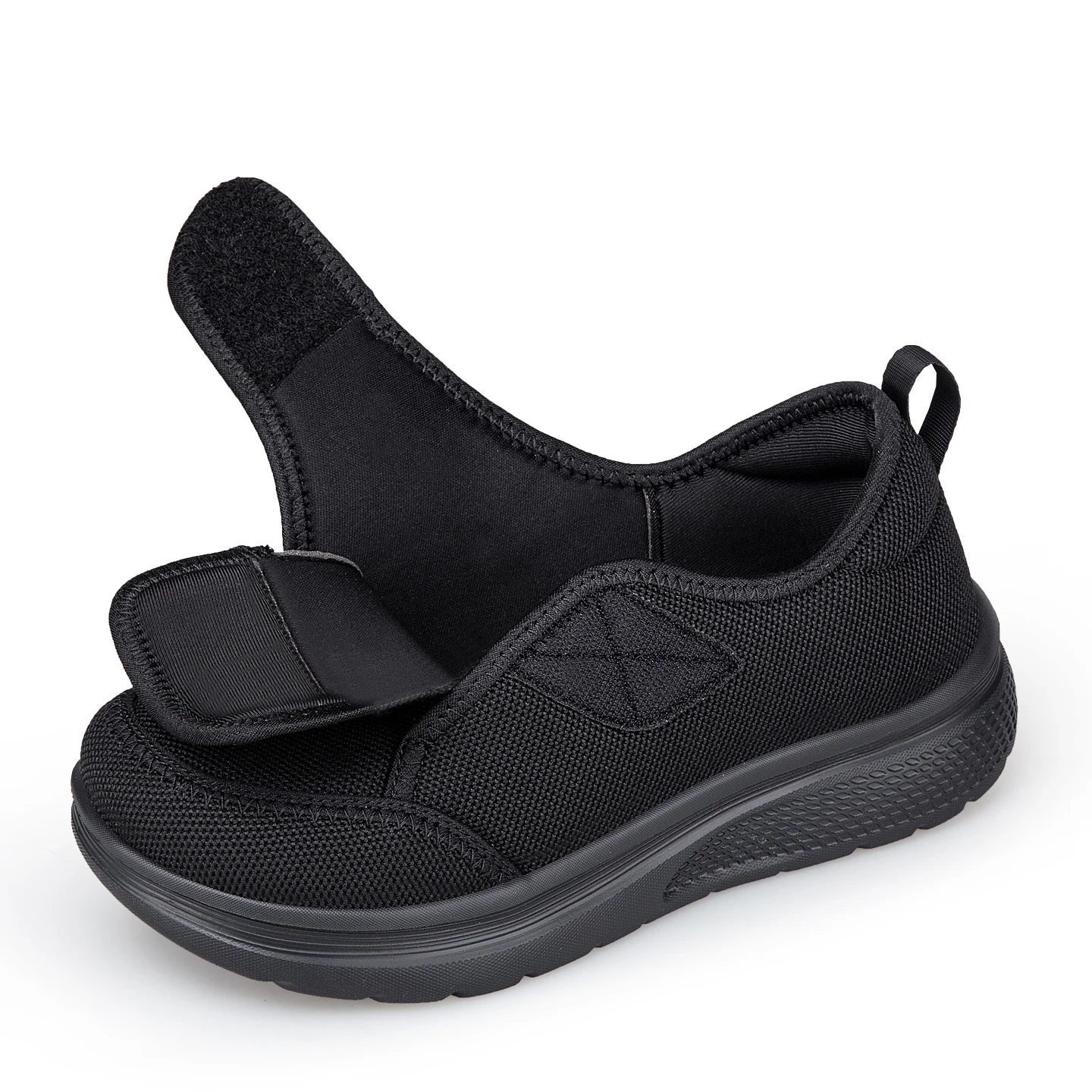 Easy Top Wide Diabetic Shoes for Men Women Extra Wide Sneakers Walking Shoes Foot Pain Relief for Elder Orthopedics Feet Swollen
