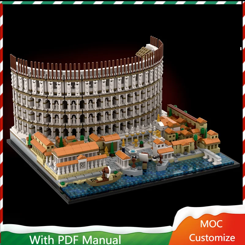 

New 3959 PCS Moc Medieval Luxury Arena Modular Building Block Customize Diy Education Assembly Kids Toys Birthday Surprise Gifts