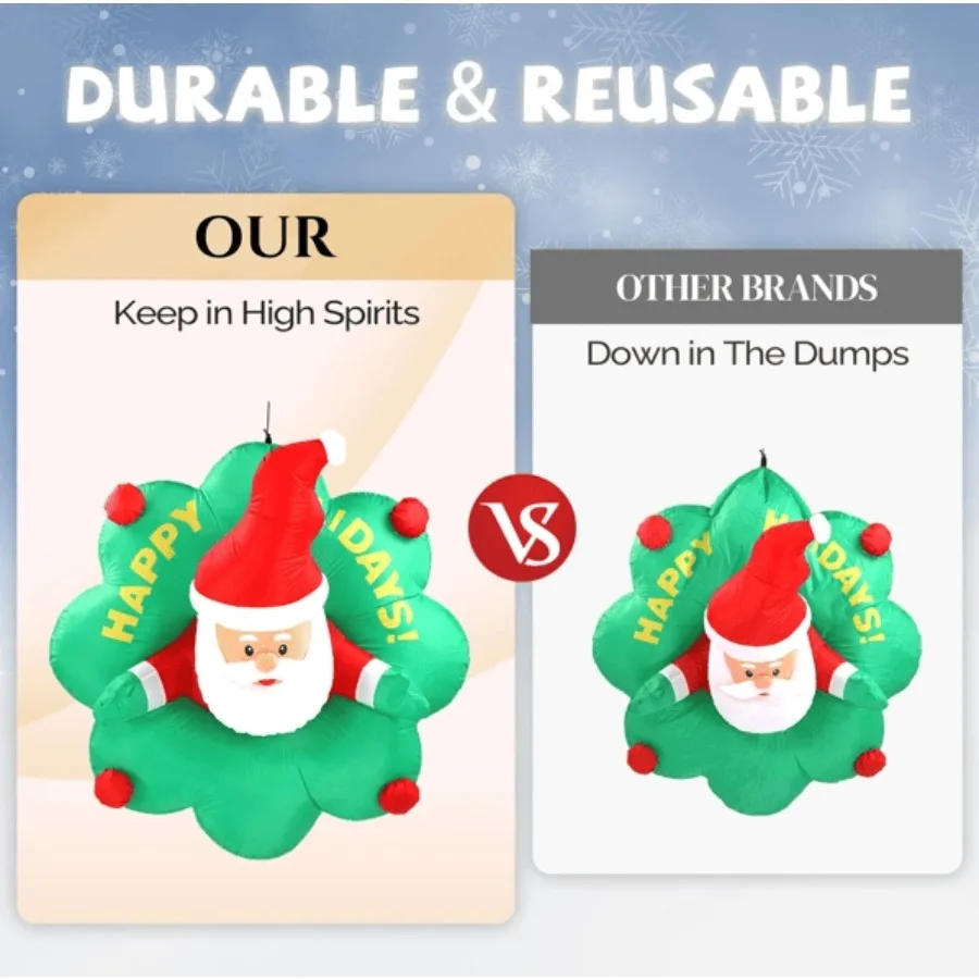 

Large Blow Up Hanging Inflatable Dration With Builtin LED Lights For Window Dr Holiday Party Front Yard Lawn Garden
