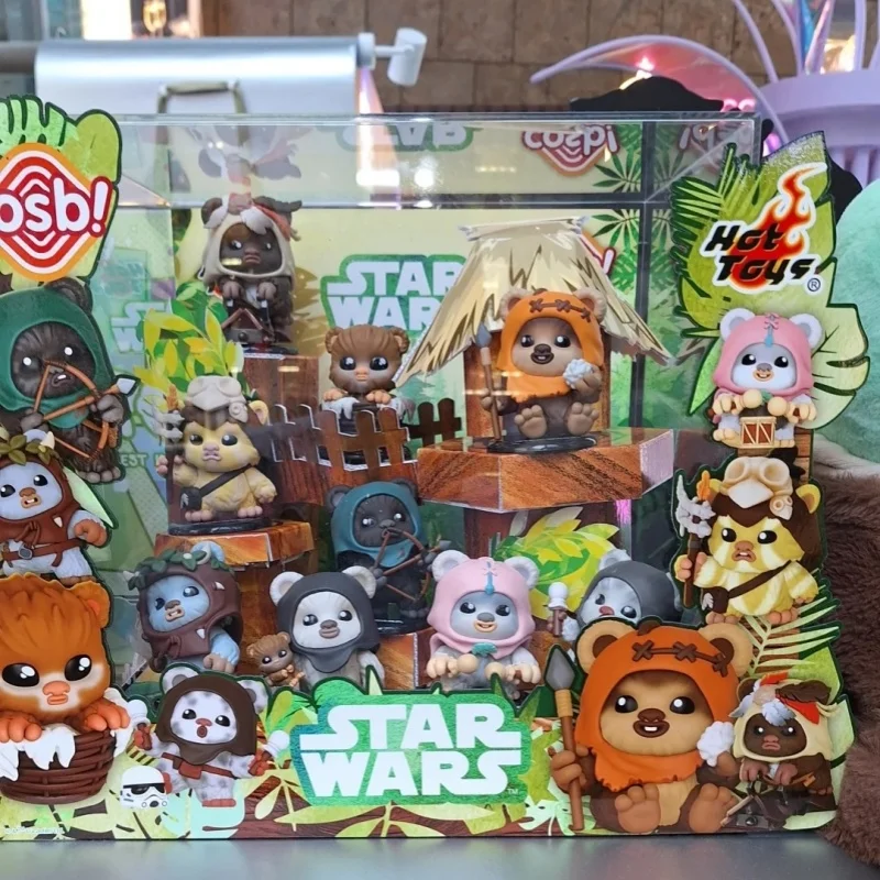Nuevos juguetes originales de Star Wars Ewok Man Cosbi Mini caja ciega versión Q muñeca juguete de moda recoger figura caja misteriosa regalo sorpresa