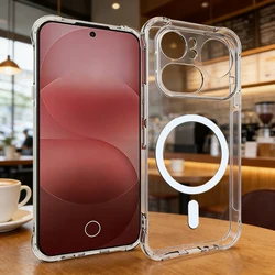 For Nothing Phone 4a Pro Shockproof Clear Case Magnetic Cover