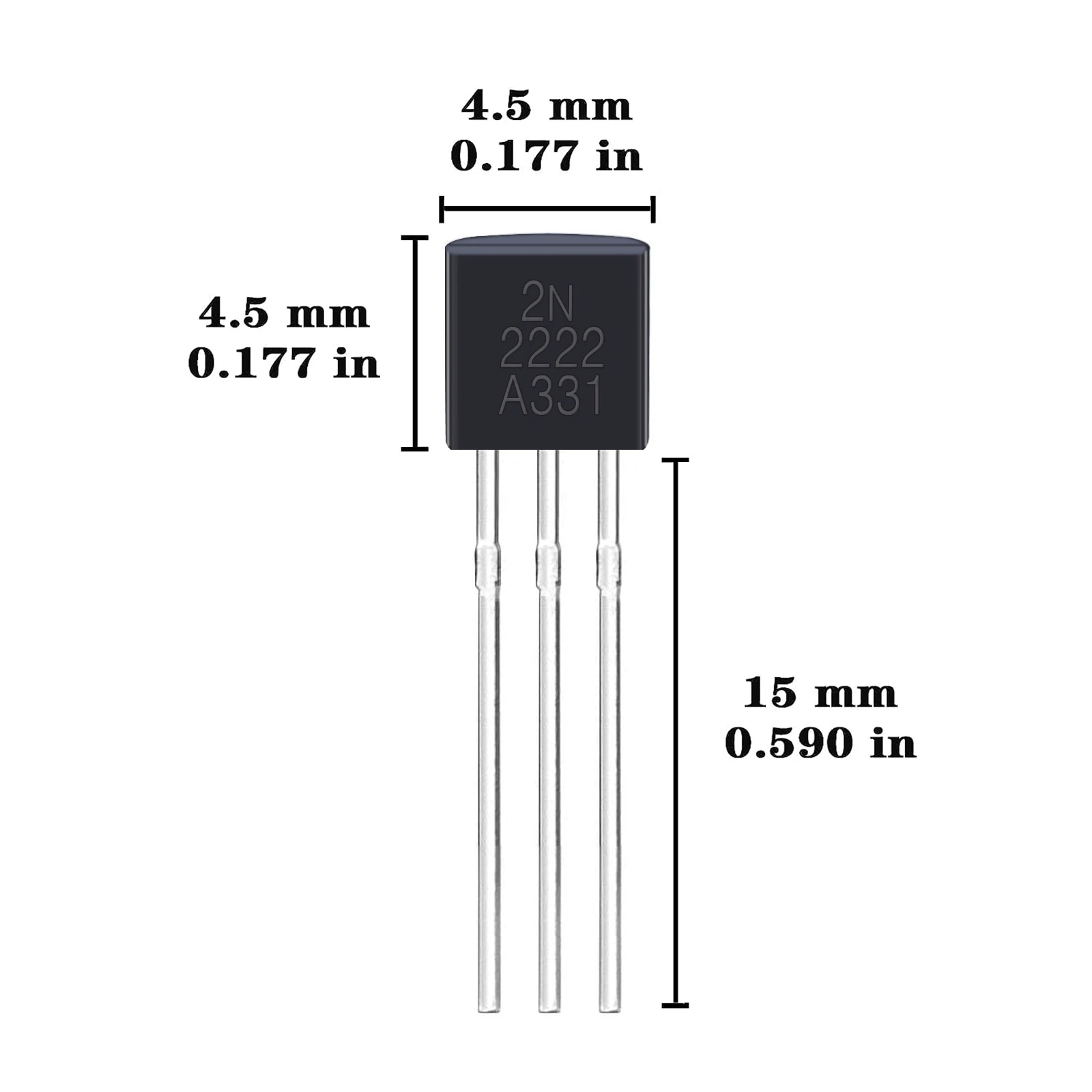 100ks trioda tranzistor PNP NPN 20 hodnot A1015 2N2222 BC327 BC337 C1815 S8050 S8850 C945S9014 S9015 S9018 2N5551 BC547