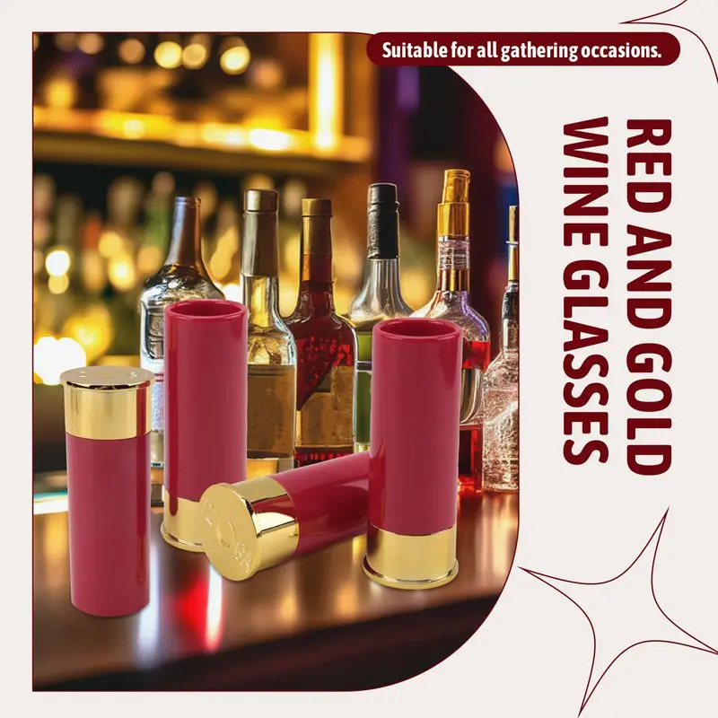 

Набор из 4 рюмок для текилы, 12 калибр, прочные, удобные в использовании, 9,2 x 3,2 x 3,6 см