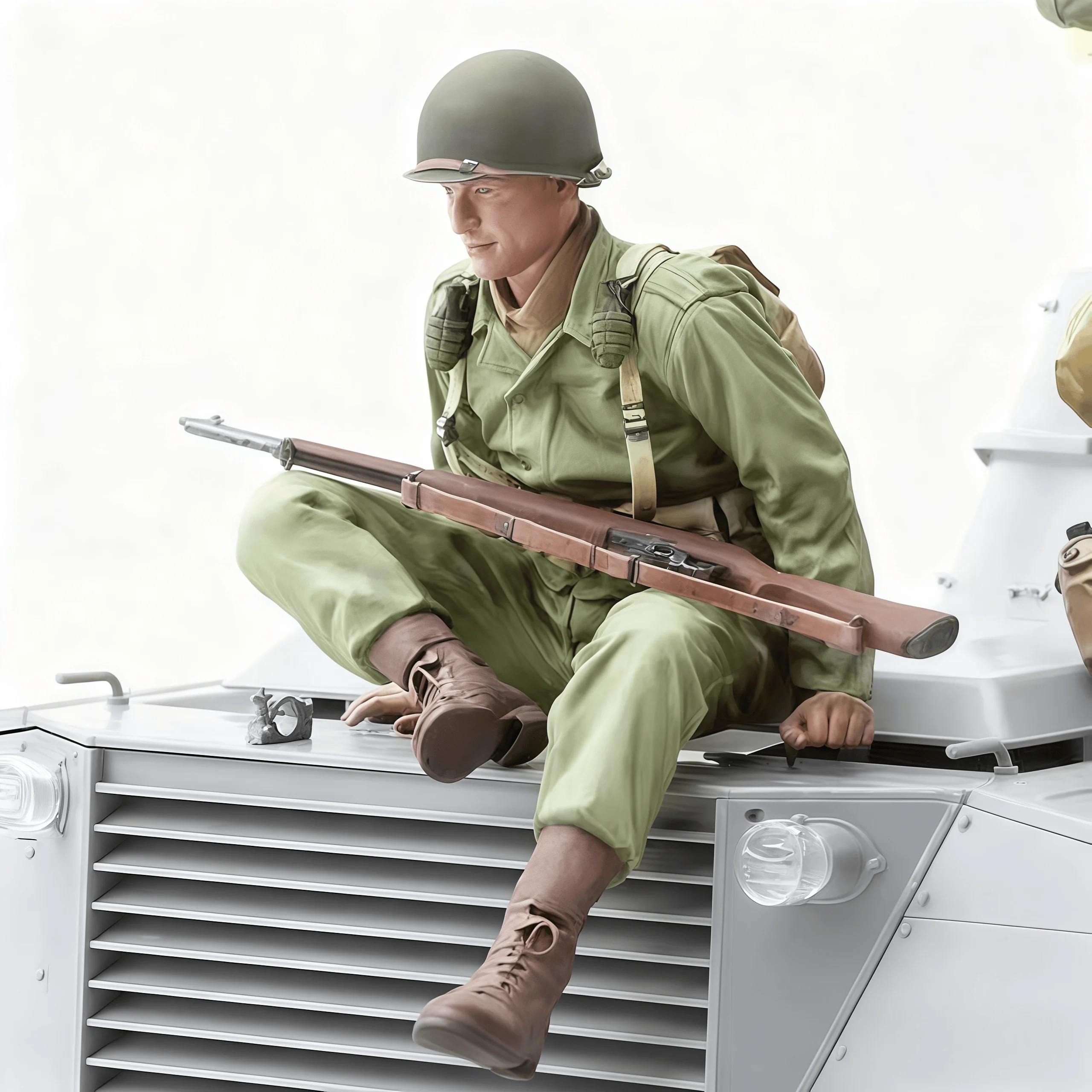 

1/16 Resin Model Kit GK, Tank Member Soldier, Unpainted