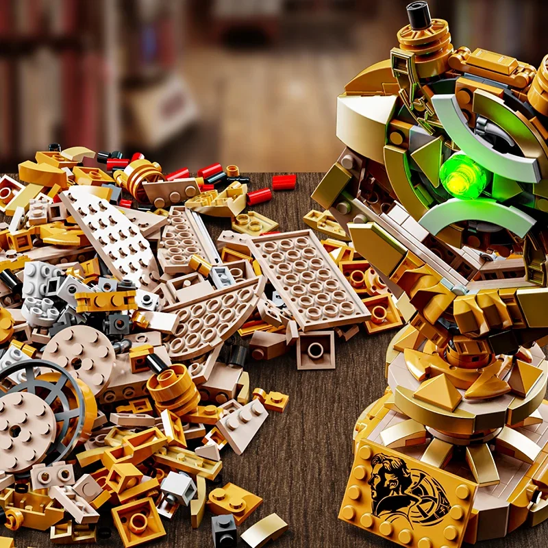 Gothic Evil Eye Bausteine Modell Kreative Technische MOC Kit Film Inspiriert Prop Desktop Display Sammeln Geschenk Erwachsene Kind