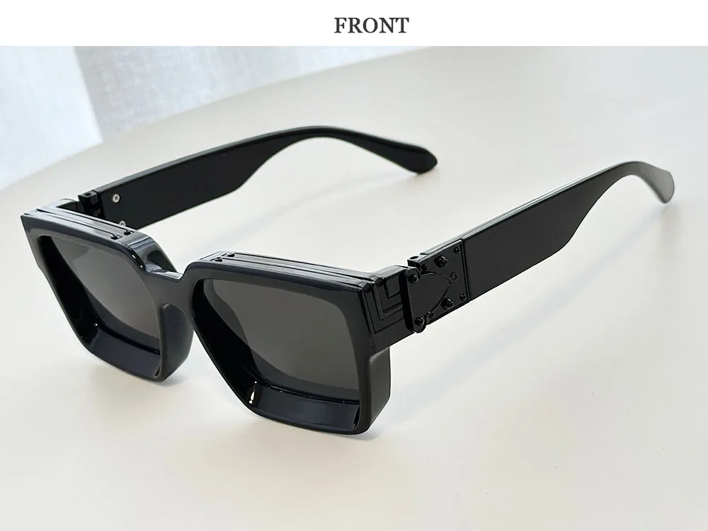 2026 Retro Quadrat Sonnenbrille Männer Vintage Millionär Sonnenbrille Frauen Trendy Urlaub Luxus Mode Gläser Gafas De Sol Hombre – Detail 23