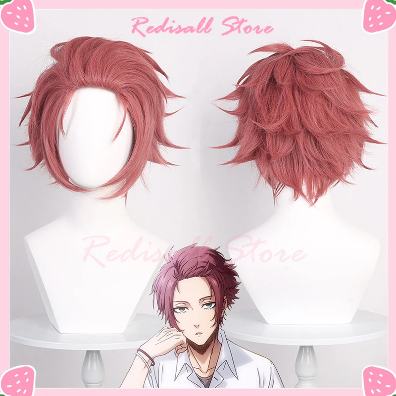 

Blue Lock Itoshi Sae Cosplay Wig Pink Short Hair Halloween Role Play Heat Resistant Anime Headwear Free Wig Cap