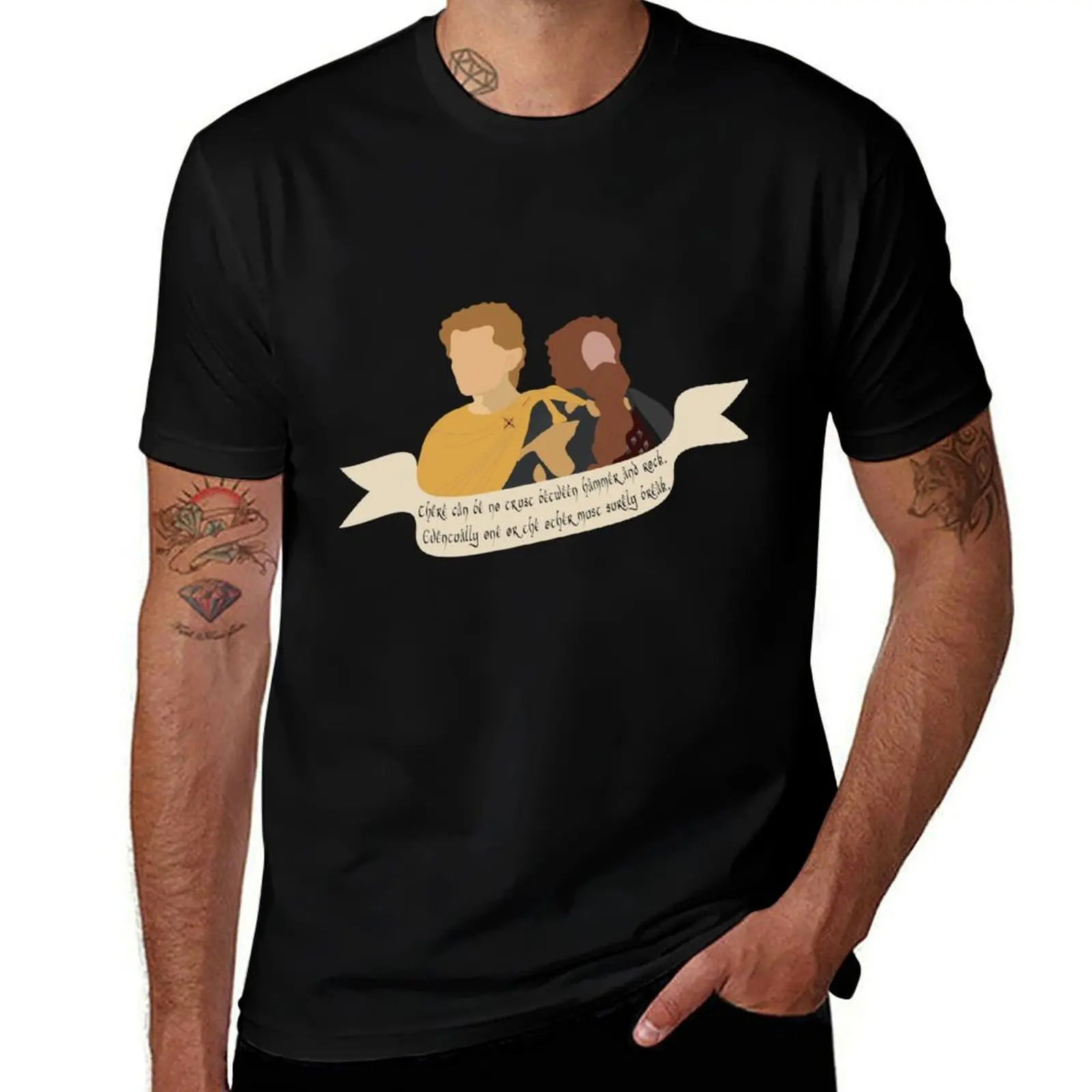 

Durin and Elrond T-Shirt t shirt man plain man t shirts cotton anime t shirts oversize T-shirt