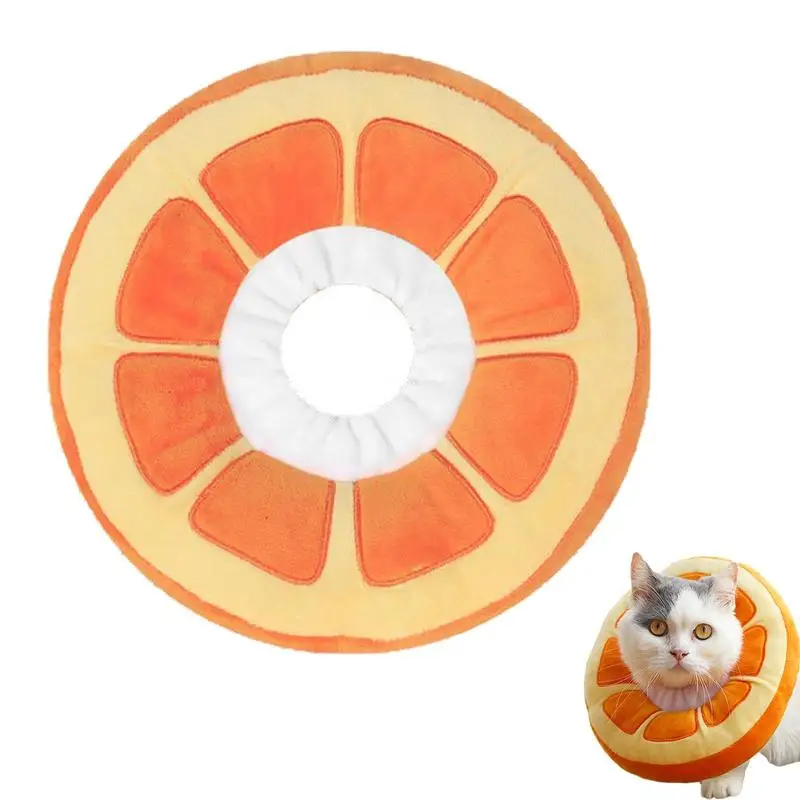 Cat Cone Orange Style Comfy Recovery Collar Orange Style Adjustable Comfortable Dog Cone Cat Dog Recovery Collar To Stop Licking