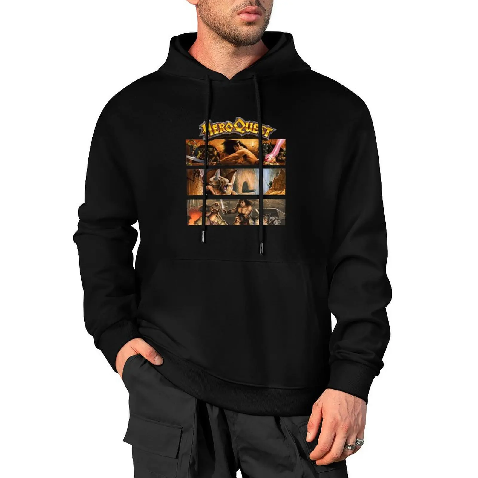 

Heroquest 90's Pullover Hoodie men's clothing autumn graphic t shirts men men's winter sweater men's hoodies