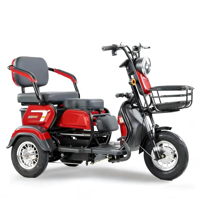 Senior Citizen Electric Tricycle | 3-Wheel Mobility Scooter for Elderly | Stable & Comfortable Passenger Trike