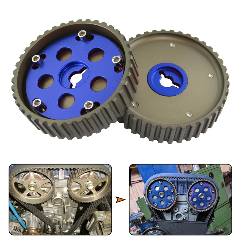 2pcs Adjustable Cam Gear Pulleys Fit for Suzuki Swift GTI GTS G13B 1.3L DOHC 1986-1999