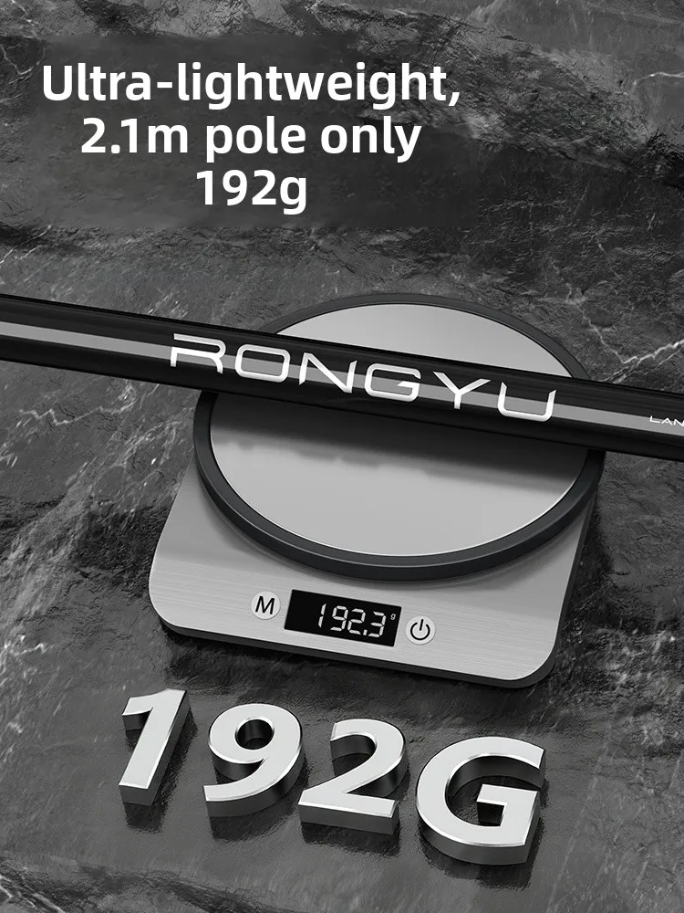 مجموعة كاملة من عمود شبكة ربط الكربون الصلب للغاية وخفيف الوزن للغاية، شبكة استرجاع كبيرة، رأس قضيب قابل للطي للسفر في الكاميرا في الهواء الطلق