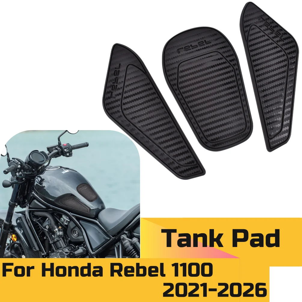 

CM1100 CMX1100 Side Fuel Tank Stickers Waterproof Pad For Honda Rebel CM CMX 1100 2021-2026 Motorcycle Knee Grip Traction Decal