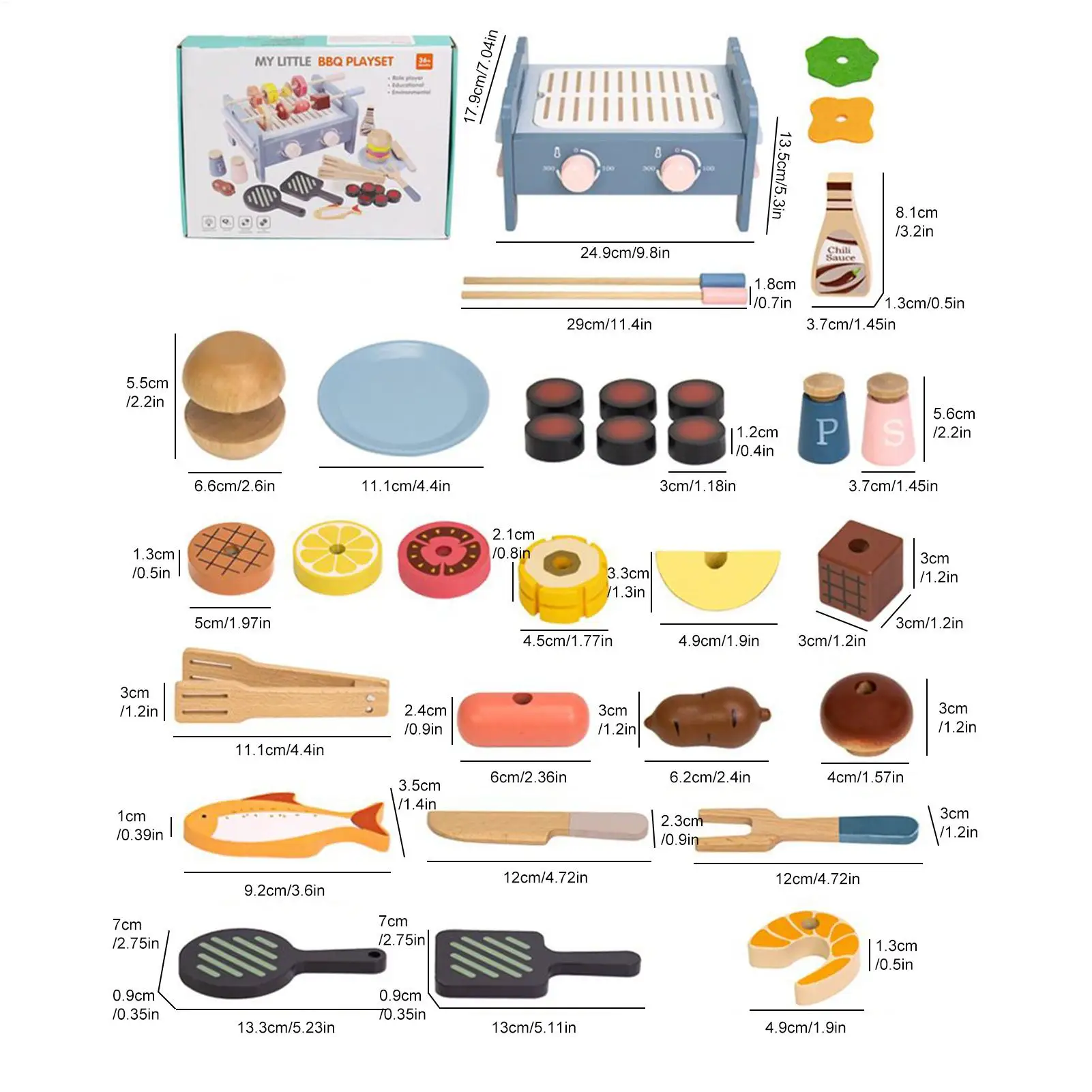التظاهر شواء ليتل الشيف لعب مجموعات الالعاب الطبخ لعبة تعليمية تفاعلية لعبة للمنزل وقت اللعب الصبي الذين تتراوح أعمارهم بين 1-3 تطوير المهارات