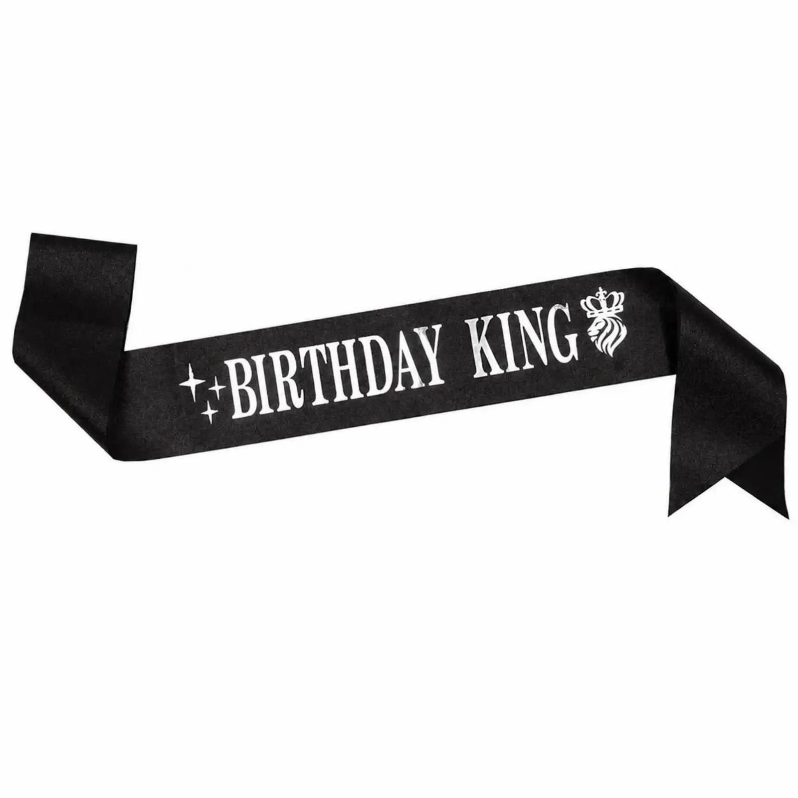Glitter Party Crown Birthday King Sash Accessory for Adult King Themed Party Favor Decoration for Festive Milestone Events