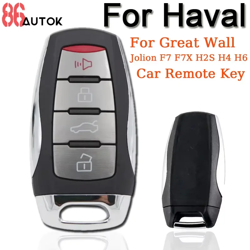 

Автомобильный ключ-пульт 433 МГц с чипом ID47/ID4A для Haval Great Wall Jolion F7 F7X H2S H4 H6 2018 2019 2020 2021, 4 кнопки