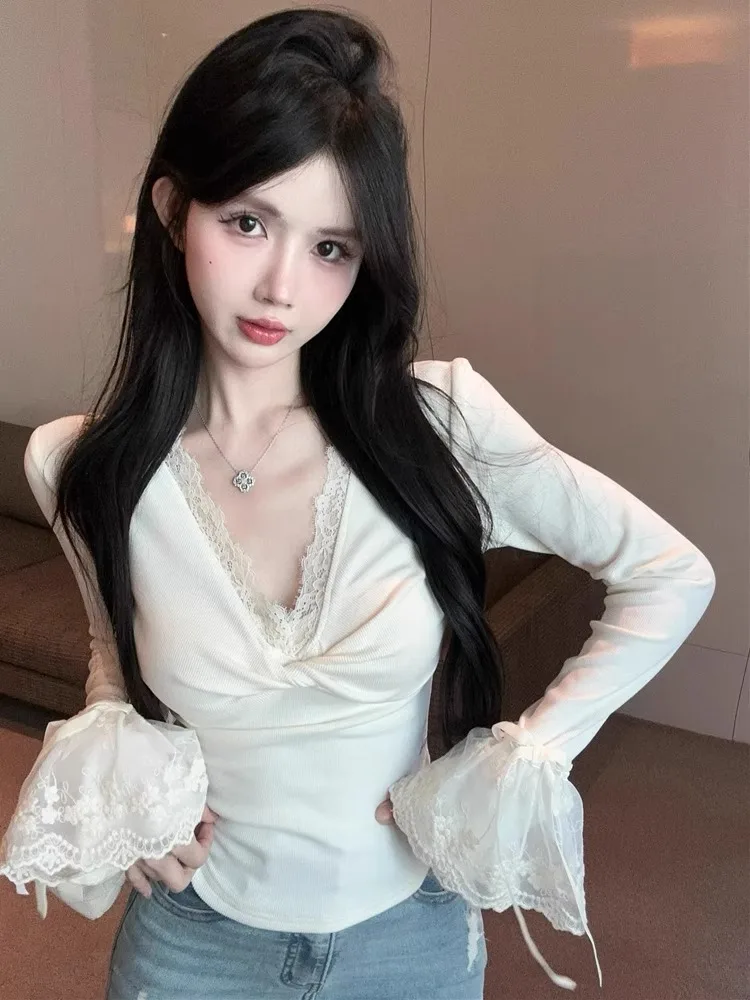 

Pure Desire V-Ne с кружевной отделкой, основание irt, женский весенне-осенне-зимний новый высококачественный топ для внутренней одежды Sweet Spicy Girl