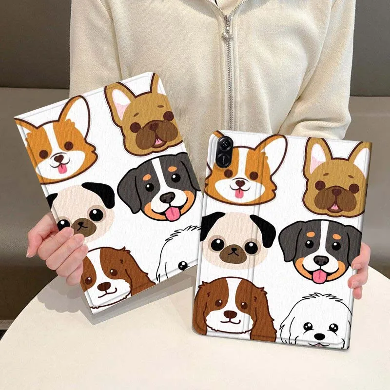 

Various Dog Cute Pattern Case For Honor Magic Pad 6 7 X8 V6 V7 Pro V8 X9 8 V8 9 13 X8a 2 V9 GT X9a X9 GT2 13.3 Inch Tablet