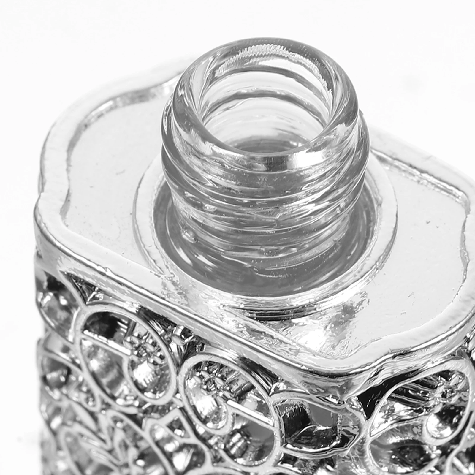 Mini bottiglie di profumo Contenitori da viaggio vuoti in lega di vetro vintage per la conservazione dell'aroma dell'olio essenziale riutilizzabili piccoli