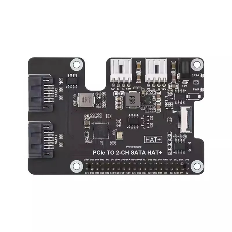 

A13E-для Raspberry Pi 5 Pcie к плату расширения SATA EEPROM HAT + высокоскоростная передача данных, совместимость с несколькими устройствами