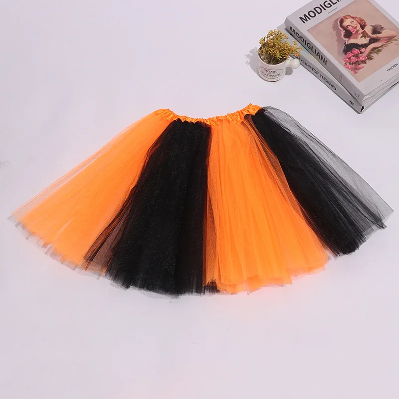 Color block Ballet tutu Skirt Girls Ballet Gauze Skirt Kids princess Half dress Ballet Training costumes Performance dancewear