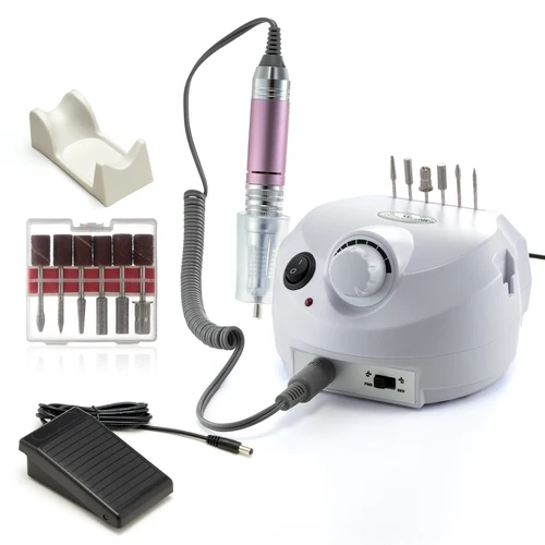 Imagen 1 del producto Kit de taladro eléctrico profesional para uñas acrílicas y gel, juego de 35000RPM para dar forma, pulir y pulir, uso en el hogar y en salón